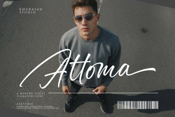 Attoma: The Handwritten Script Font with Natural Brush Style