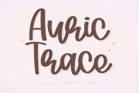 Auric Trace: The Bouncy Script Font for Modern Brands