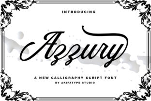 Azzury: Crafting Timeless Elegance with a Vintage Script