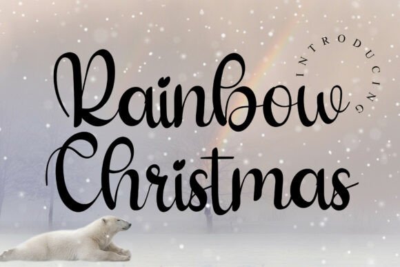 Bring Playful Magic to Your Holiday Designs with Rainbow Christmas