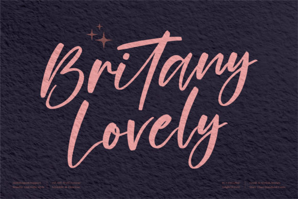 Britany Lovely: A Font That Brings Elegant Flair to Your Work