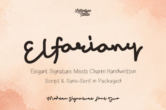 Elfariany: A Modern Font Duo for Authentic Branding