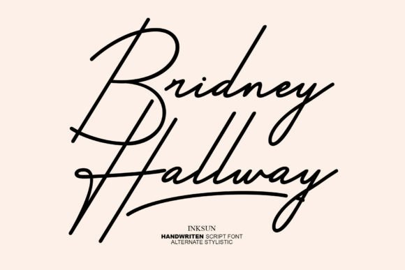 Exploring the Bridney Hallway Font