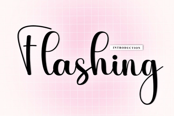 Flashing: The Rhythmic Script Font for Artisanal Charm