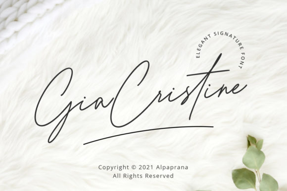 Gia Cristine: The Modern Script Font for Elegant Design