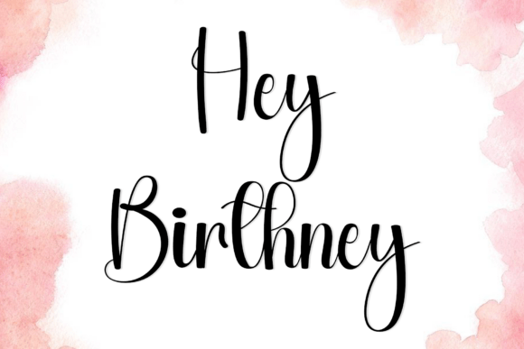 Hey Birthney: The Autumnal Script Font for Elegant Design