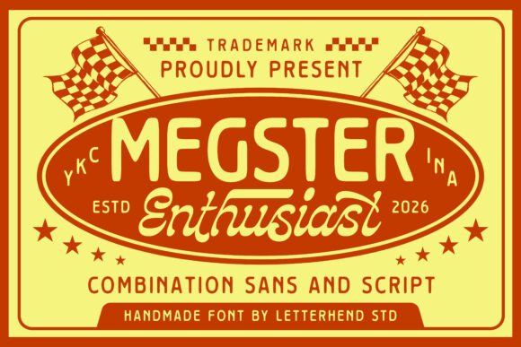 Megster Enthusiast: The Font Duo with Vintage Racing Spirit