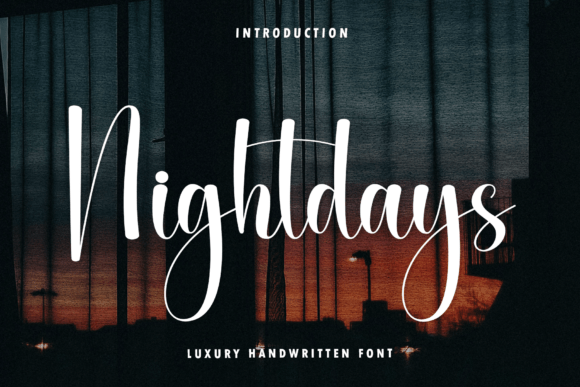 Nightdays: The Modern Script for Artistic Branding