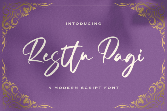 Resttu Pagi: A Script Font That Dances with Creative Energy