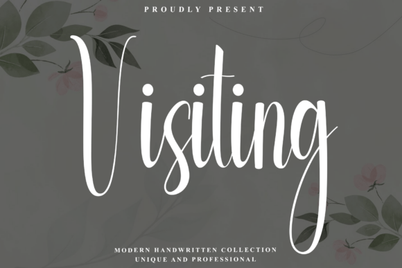 Visiting: A Sophisticated Script for Autumnal Branding