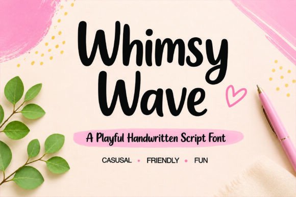 Whimsy Wave: A Playful Handwritten Font for Modern Design